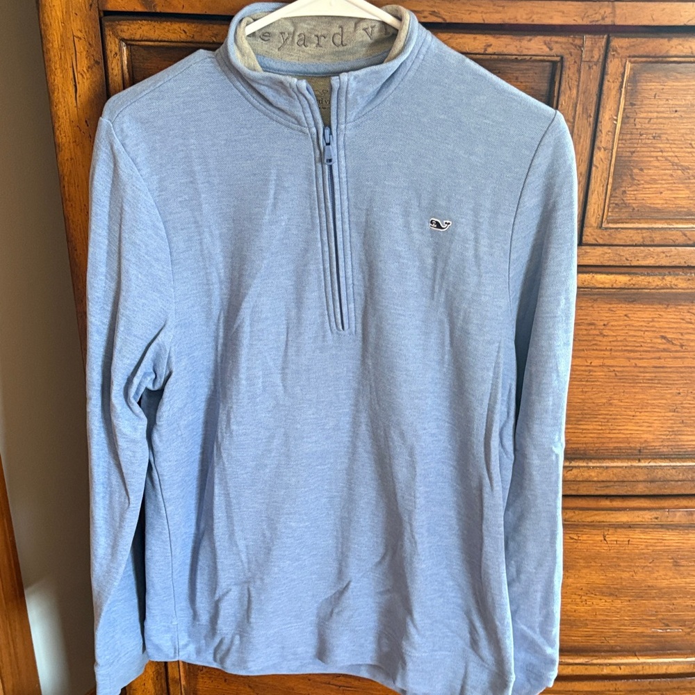 Vineyard Vines Sky Blue Quarter-Zip Pullover